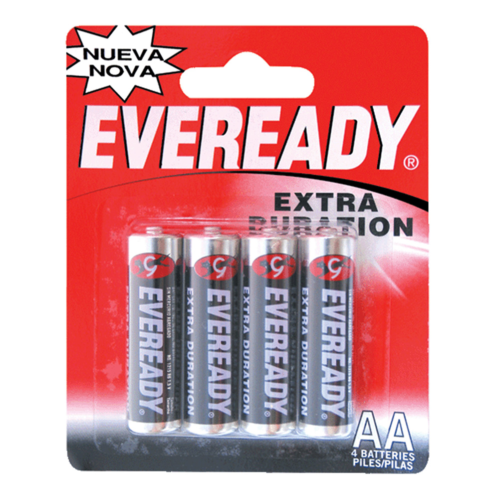 Pila alcalina Eveready® "AA",  4 piezas, Surtek