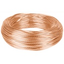 40090 / Metro de cable desnudo de cobre calibre 10 AWG, rollo 100 m, Volteck