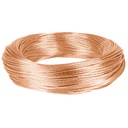40091 / Metro de cable desnudo de cobre calibre 12 AWG, rollo 100 m, Volteck