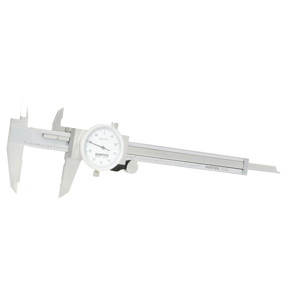 Calibrador en pulgadas de carátula 0 - 6", Surtek