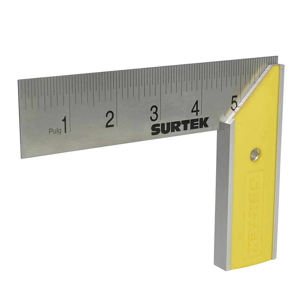 Escuadra de carpintero con mango plástico 6", Surtek
