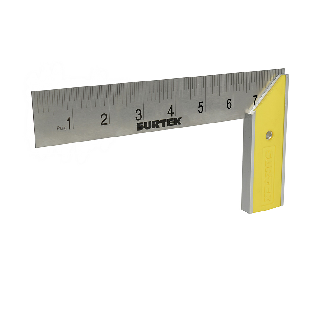Escuadra de carpintero con mango plástico 8", Surtek
