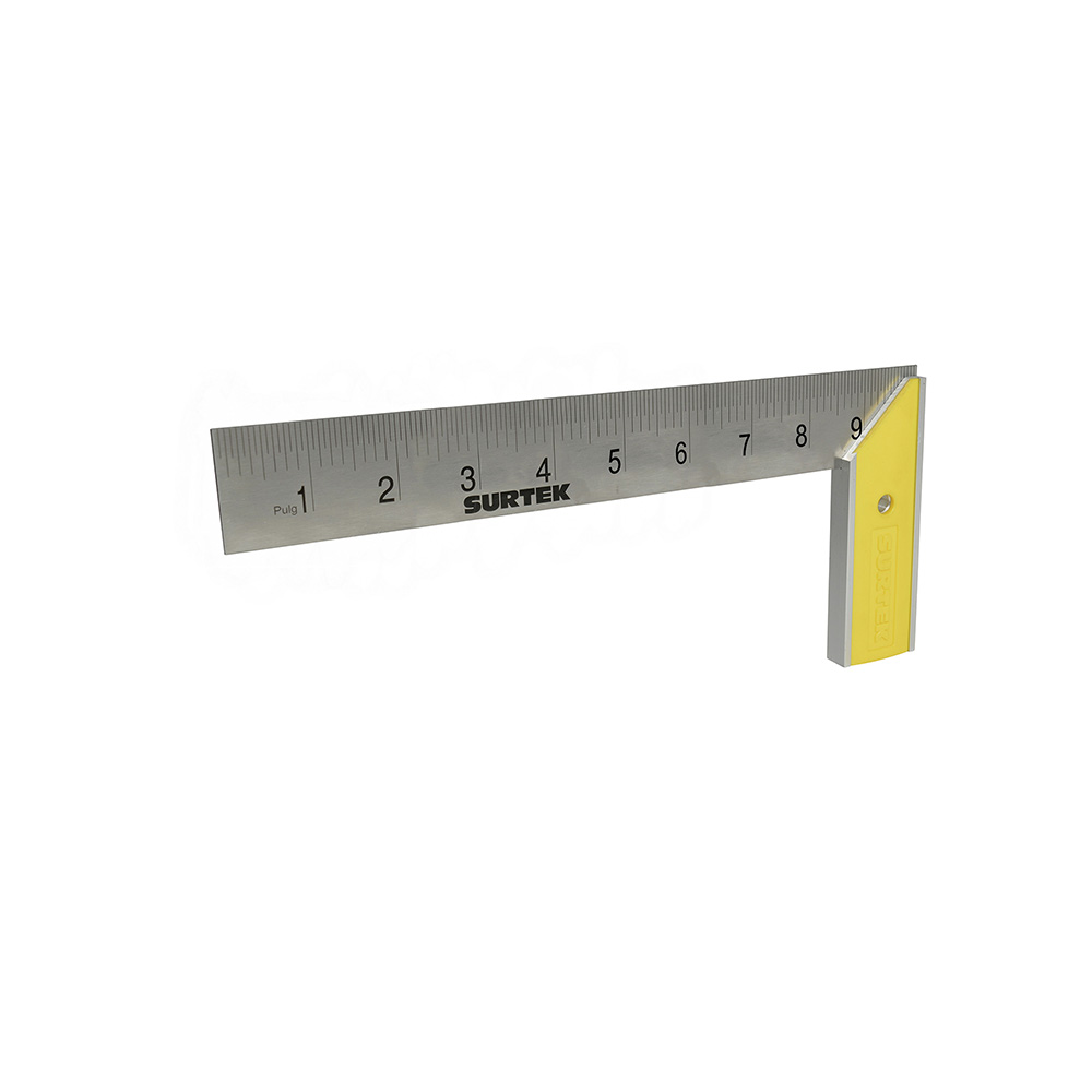 Escuadra de carpintero con mango plástico 10", Surtek