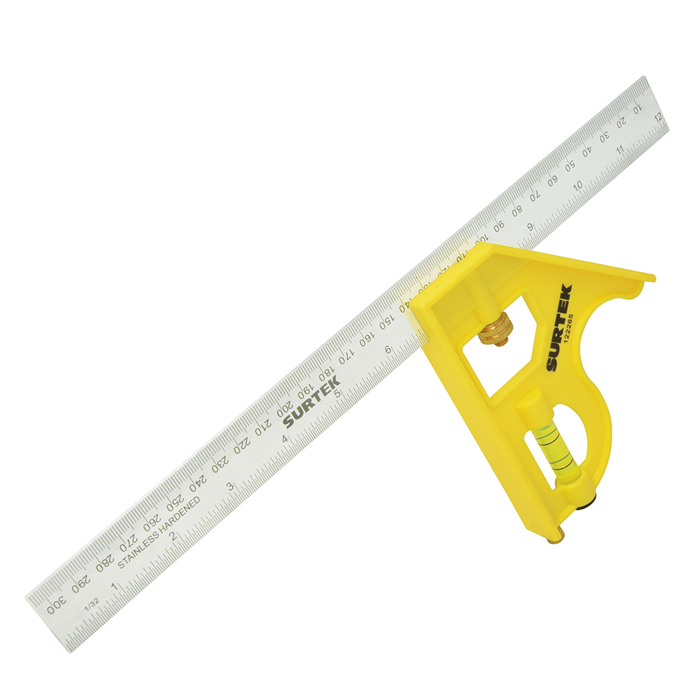Escuadra de combinación con mango plástico 12", Surtek