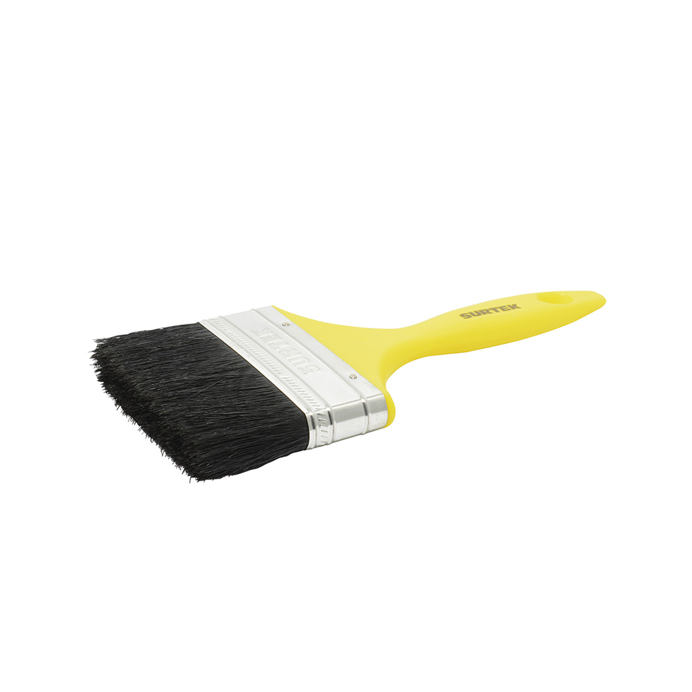 Brocha de cerdas naturales con mango plástico 2-1/2", Surtek