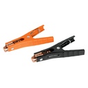 100777 / Blíster con 2 caimanes para cables pasa corriente, Truper