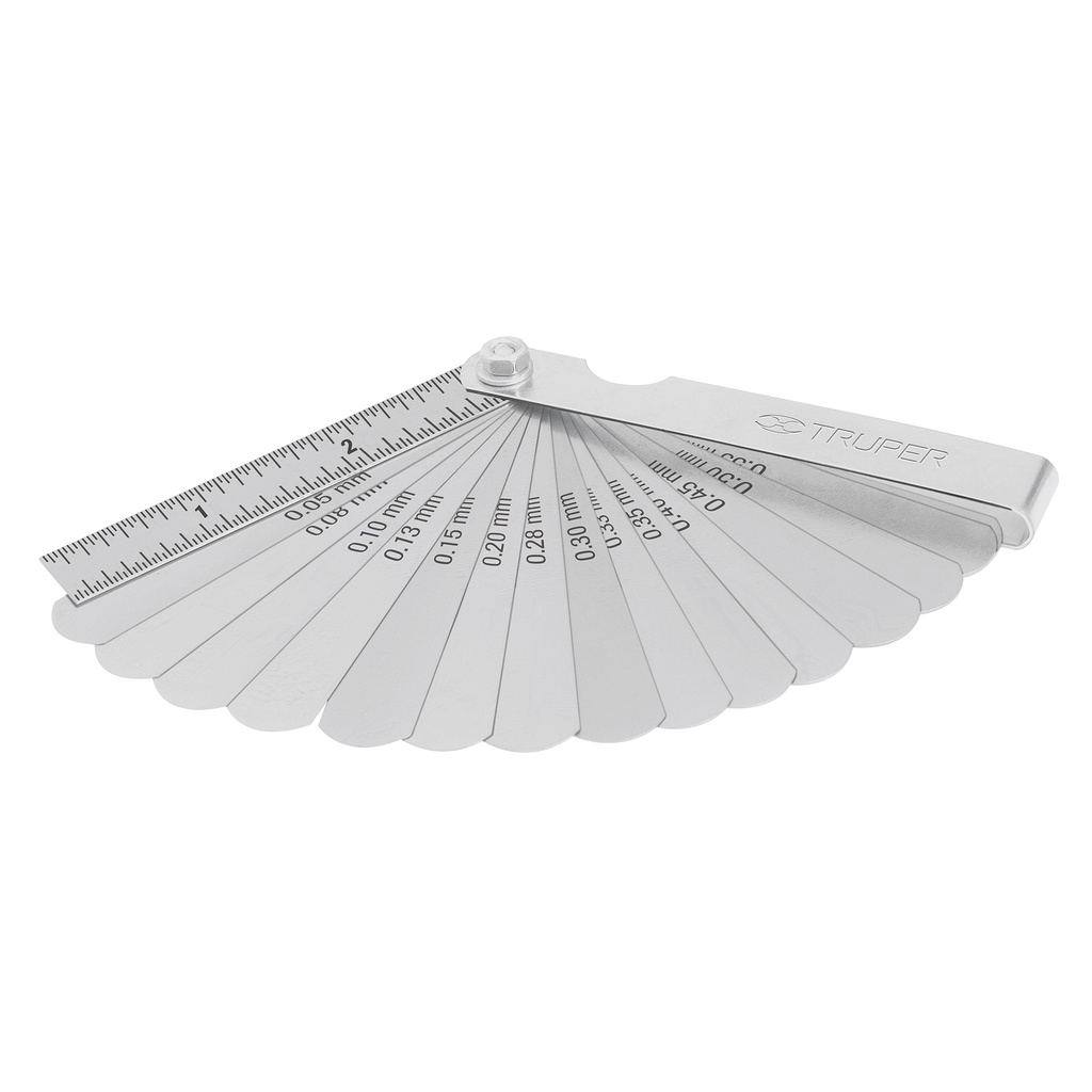 14395 / Calibrador de 15 hojas std / mm, Truper