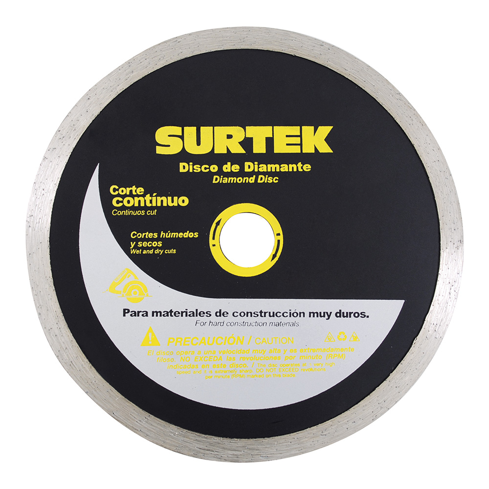 Disco de diamante continuo, 4-1/2", Surtek