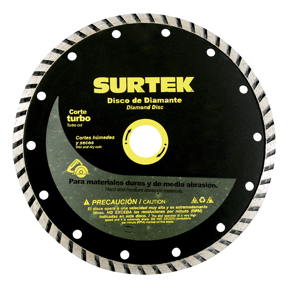 Disco de diamante turbo 4", Surtek