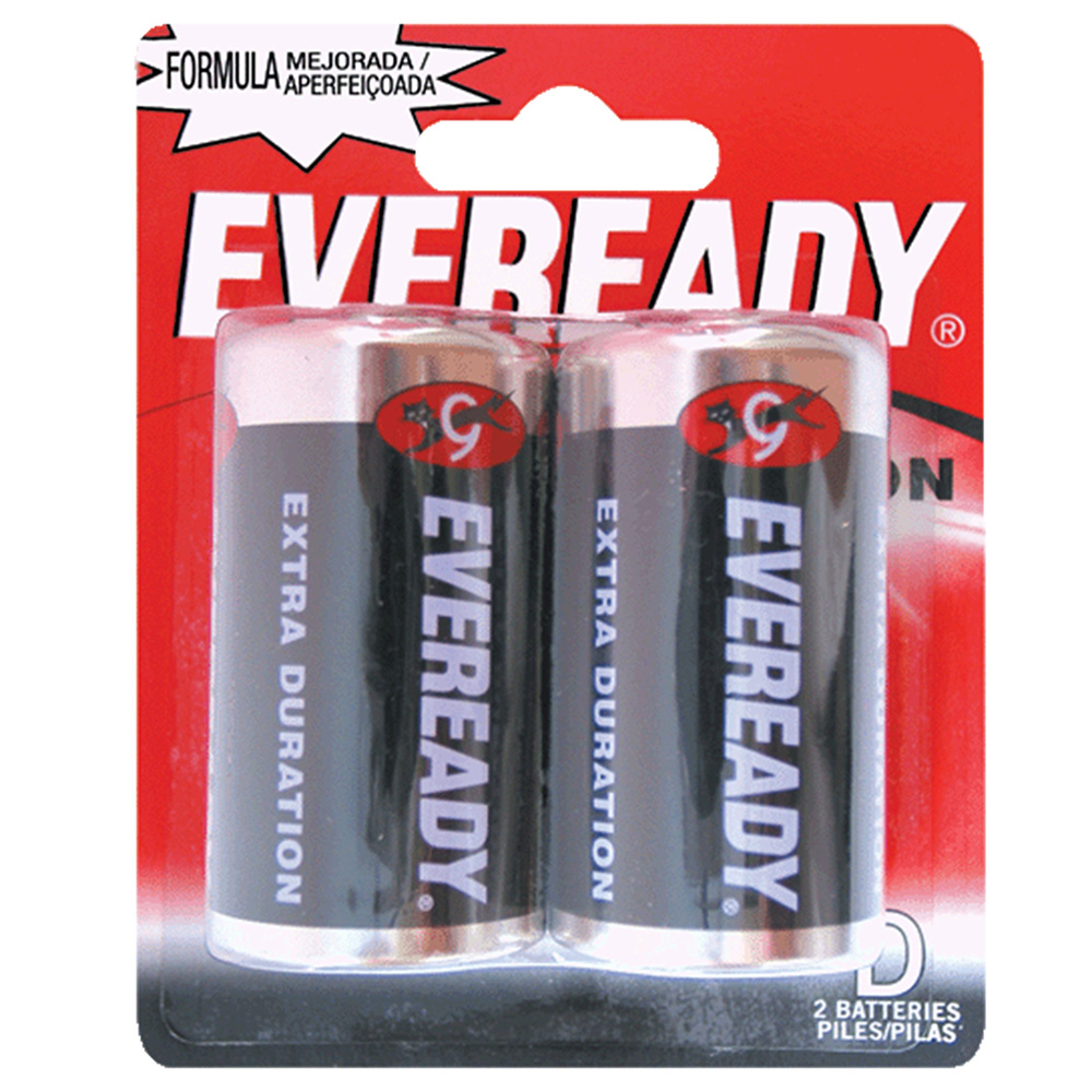 Pila alcalina Eveready® "D", 2 piezas, Surtek