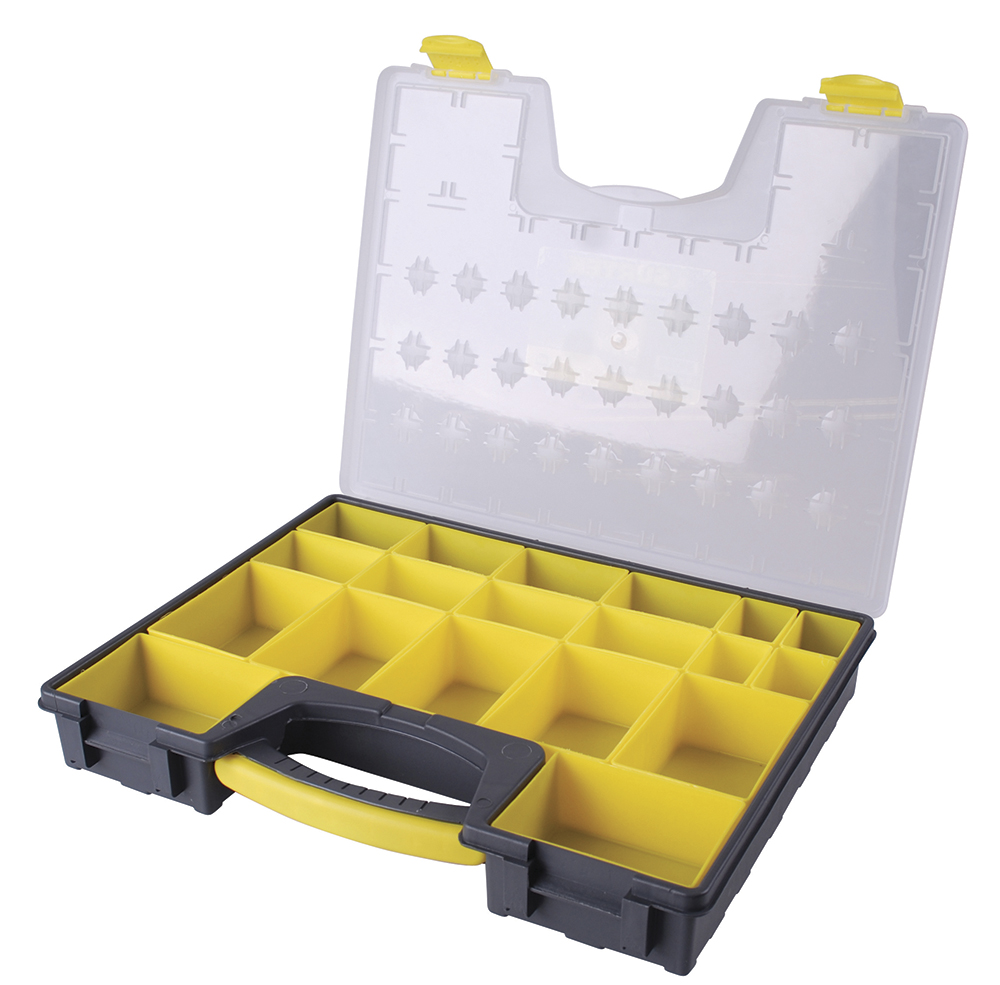 Caja organizadora plástica 16" x 13" x 2", Surtek