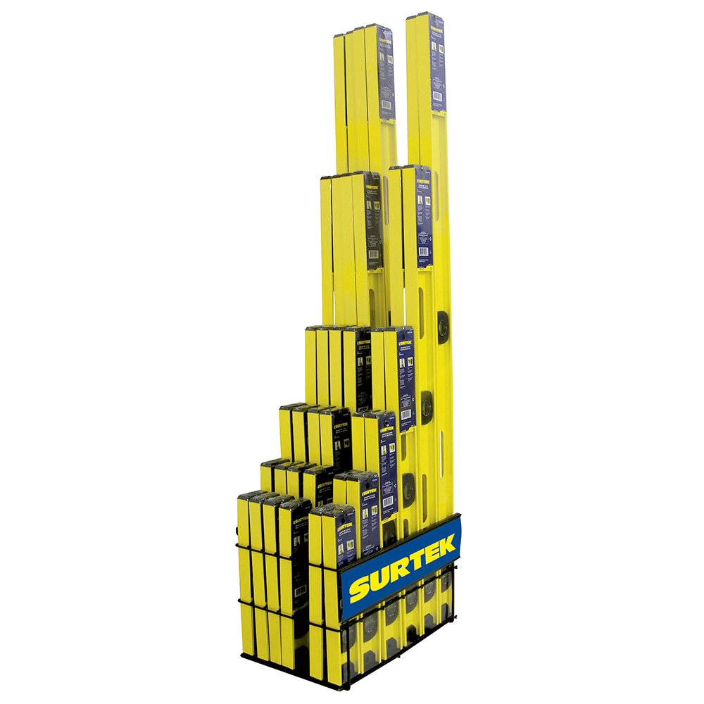 Rack con niveles de aluminio, 37 piezas, Surtek