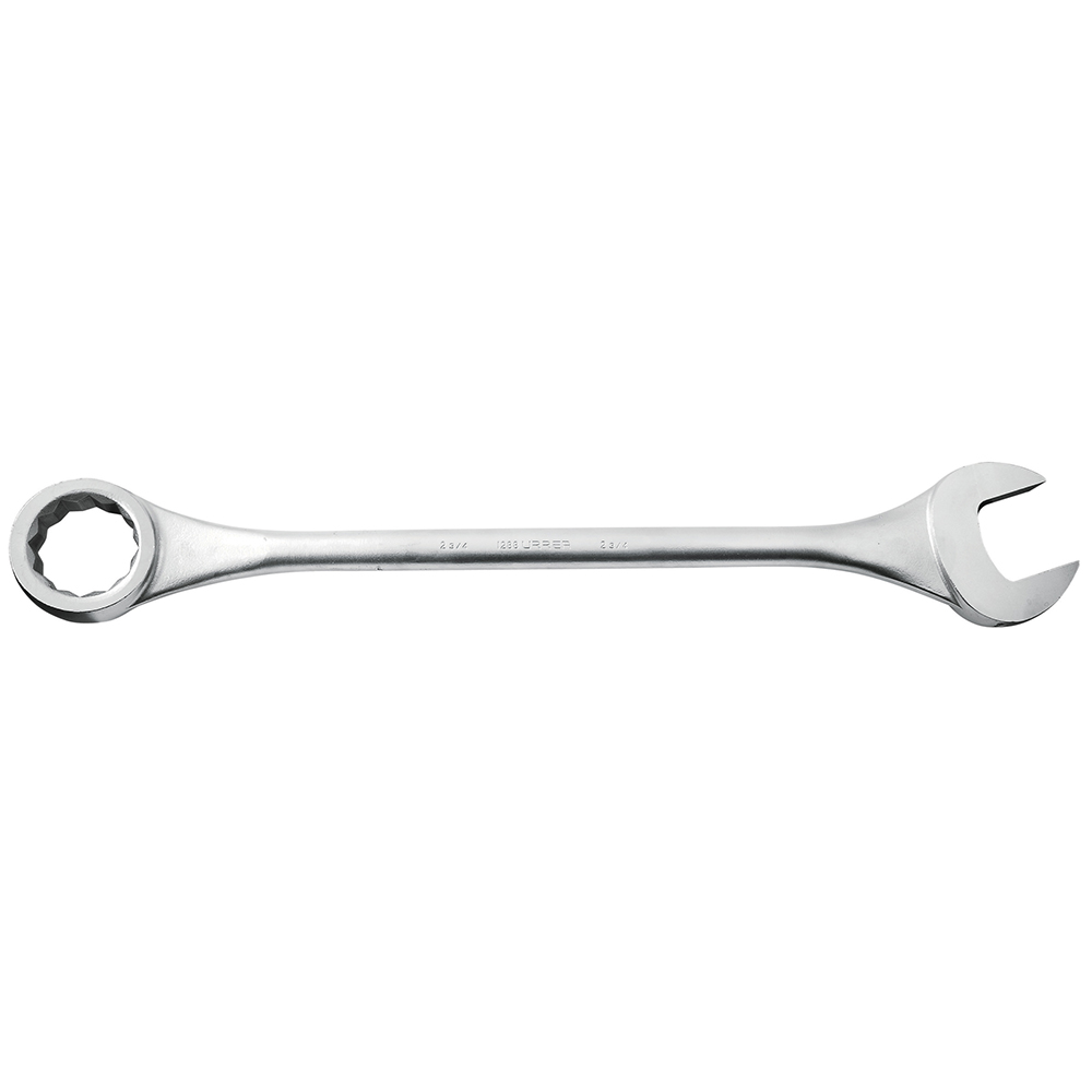 Llave combinada jumbo satinada en pulgadas, 12 puntas, 2-3/4", Urrea