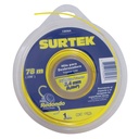 Nailon para desbrozadora doble blíster, 2.4 mm x 78 m, Surtek