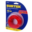 Nailon para desbrozadora en blíster, 2.7 mm x 12 m, Surtek