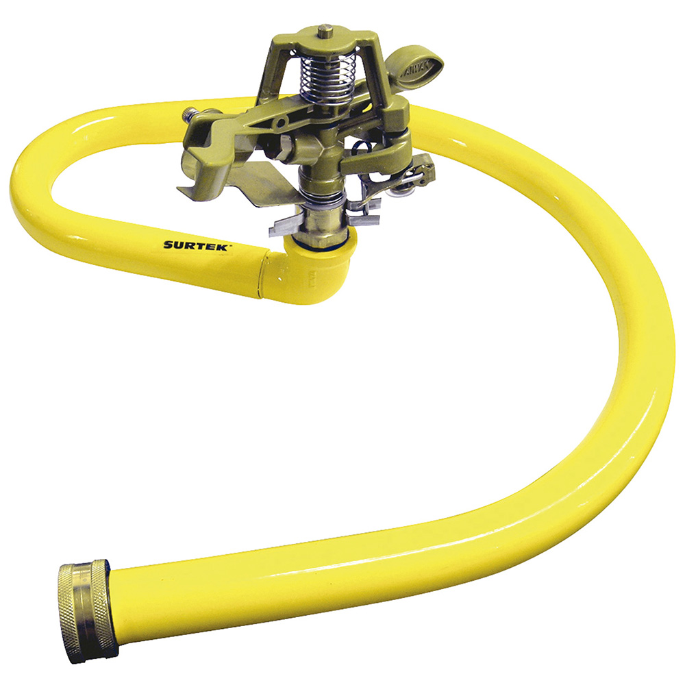 Aspersor estacionario con base metálica regulada por pulsación 3/4" GHT, Surtek