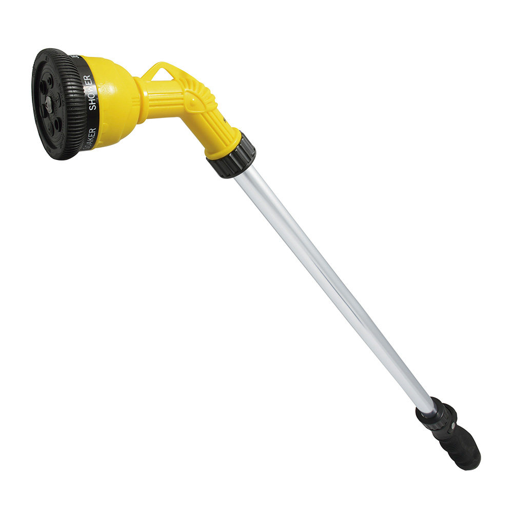 Aspersor de regadera plástica con tubo 30", 3/4" GHT, Surtek