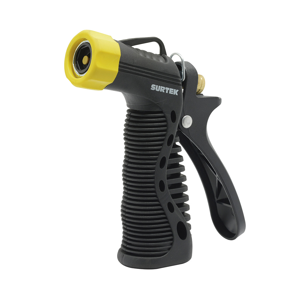 Pistola para riego con recubrimiento de PVC con boquilla metálica 3/4" GHT, Surtek