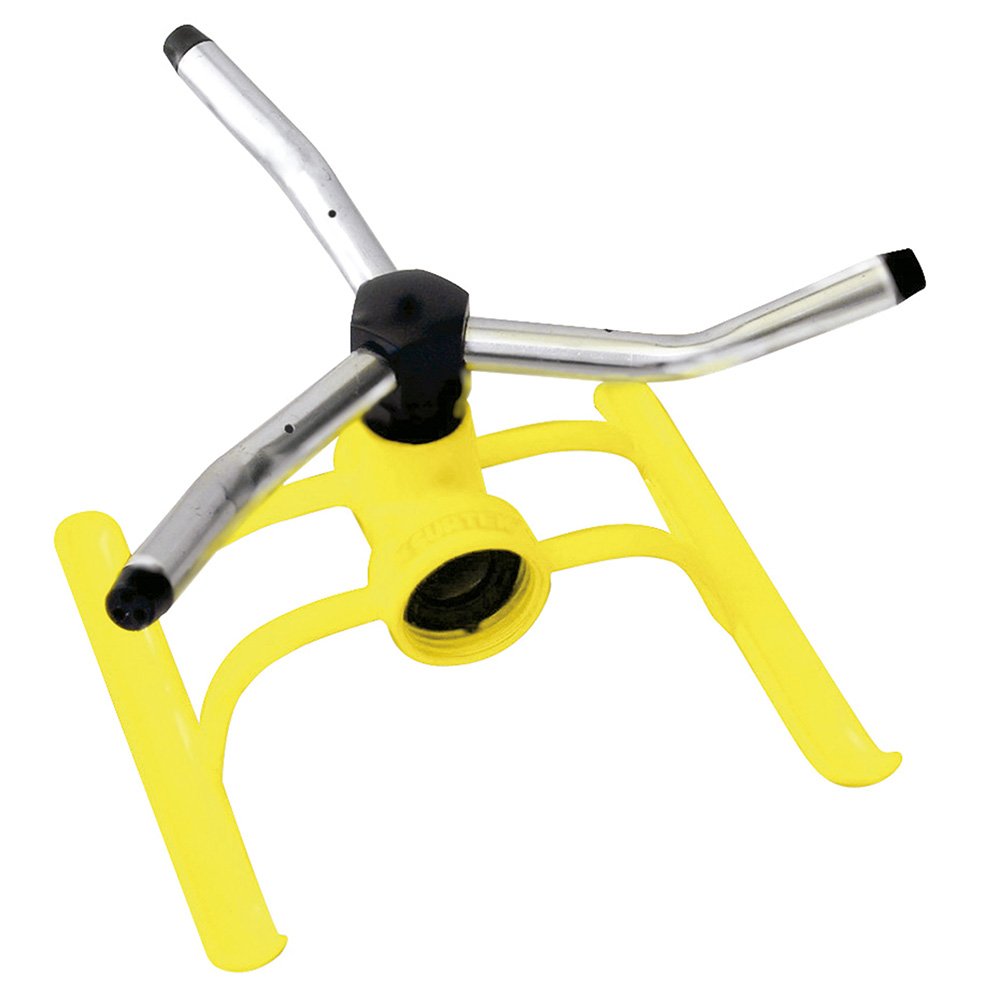 Aspersor estacionario con base metálica de 3 brazos 3/4" GHT, Surtek