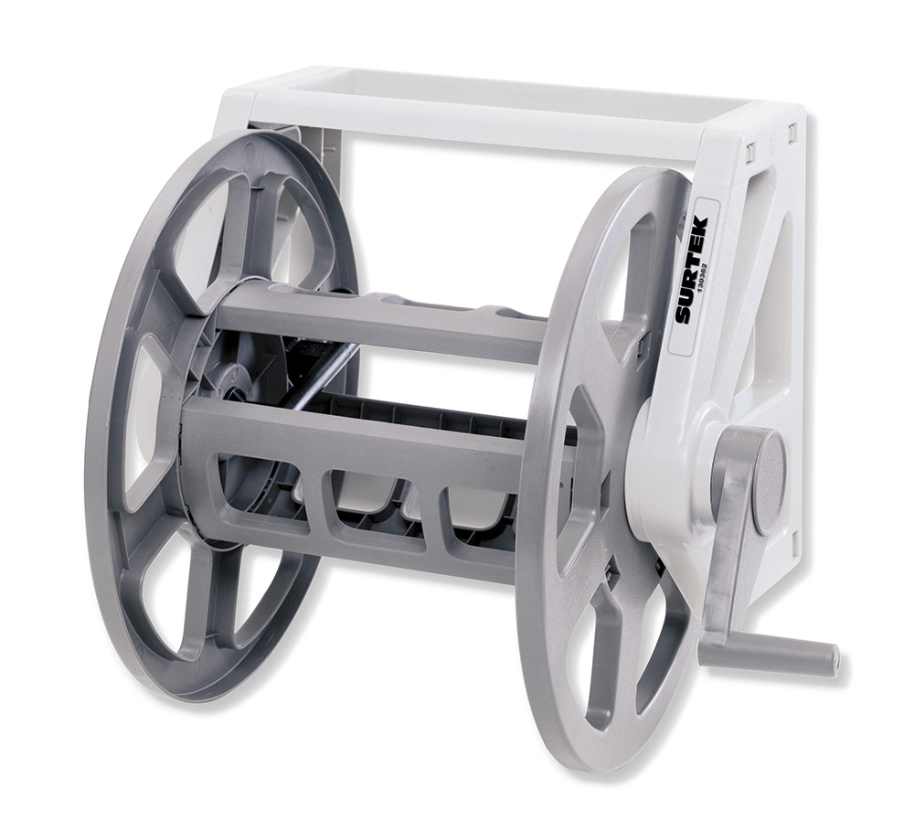 Porta manguera de pared, capacidad de 75 m, Surtek