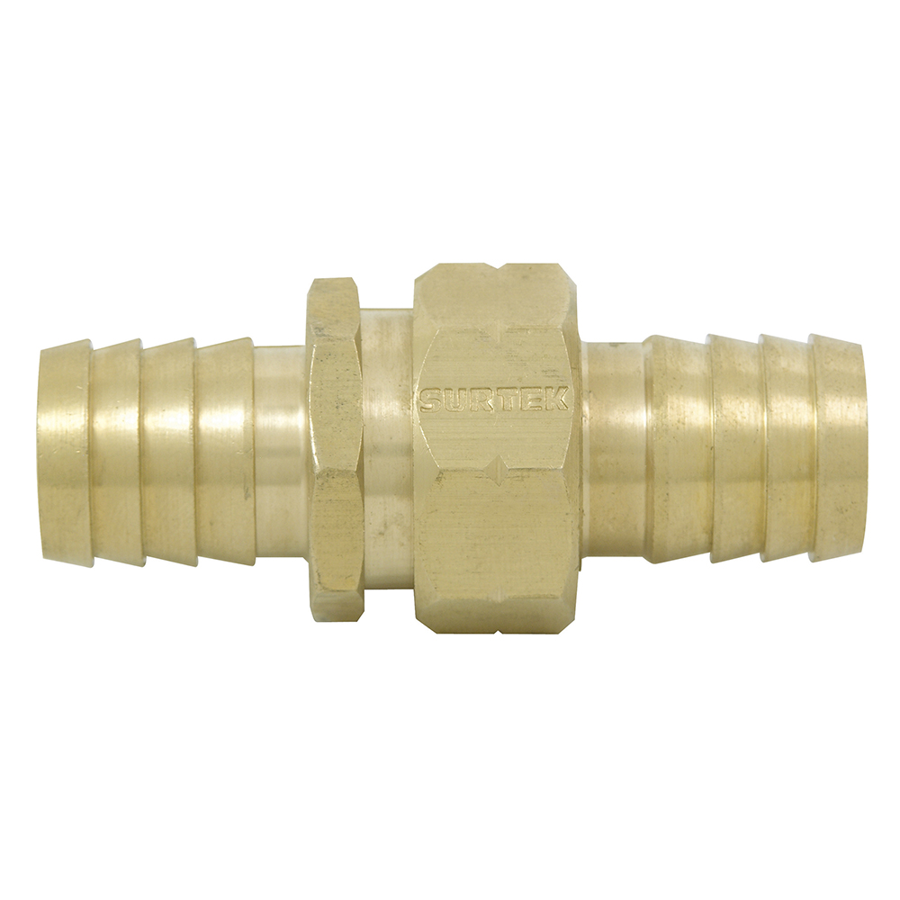 Conector para manguera de riego de latón, 3/4" macho-hembra, Surtek