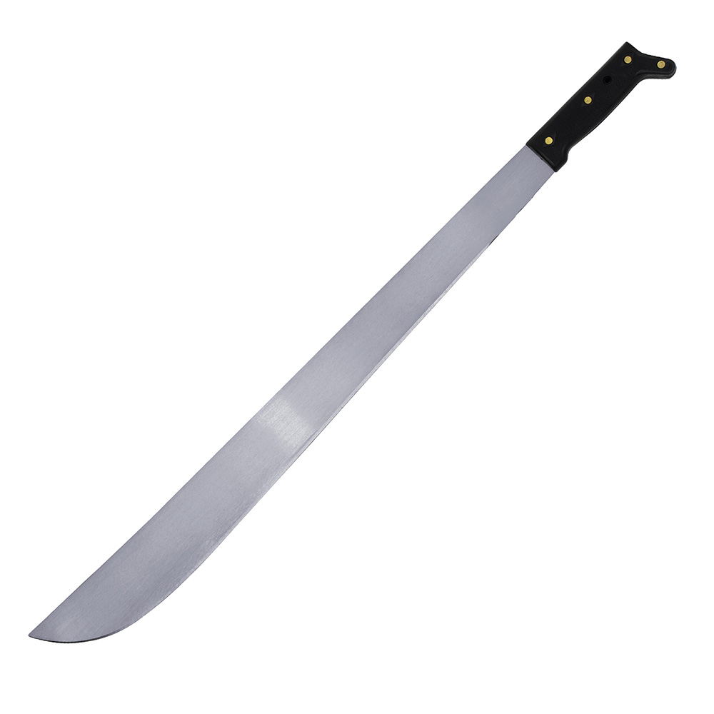 Machete troquelado con mango negro recto 14", Surtek