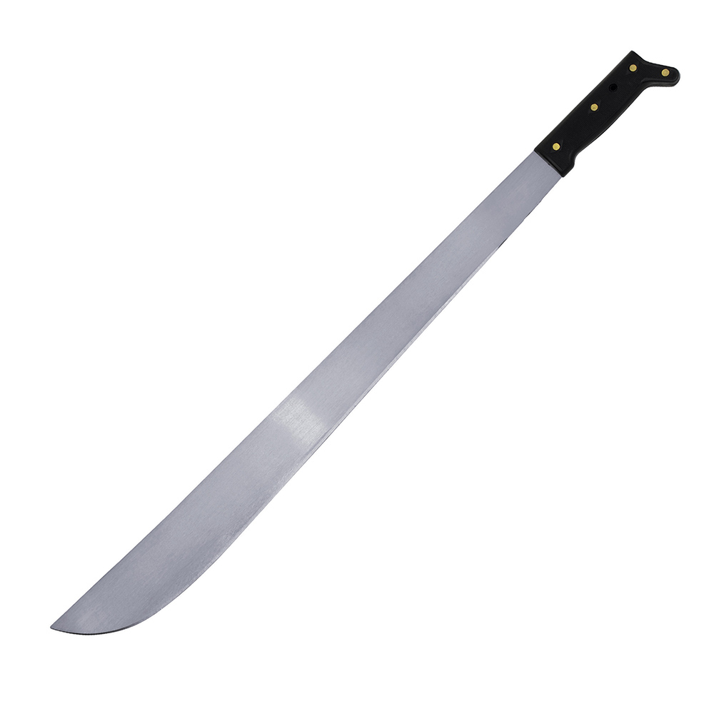 Machete troquelado con mango negro recto 18", Surtek
