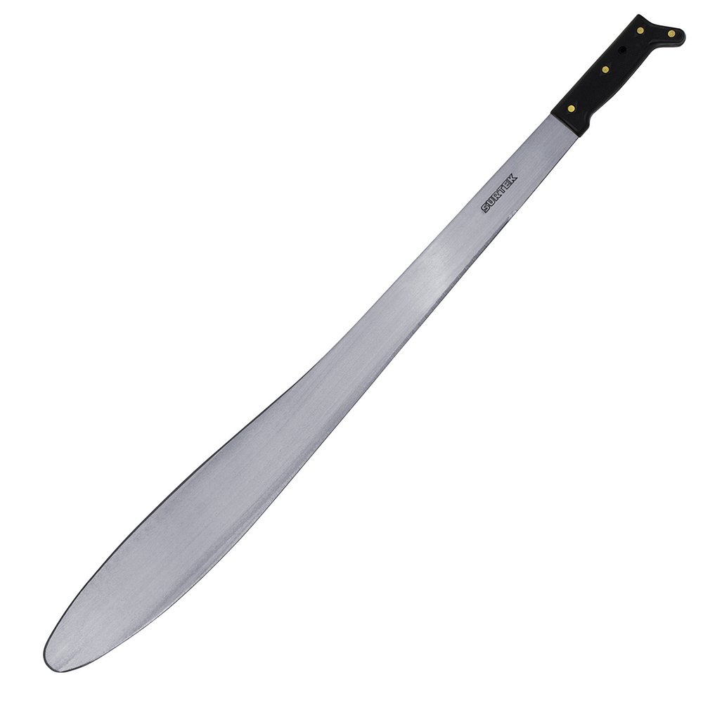 Machete troquelado con mango negro caguayano 27", Surtek