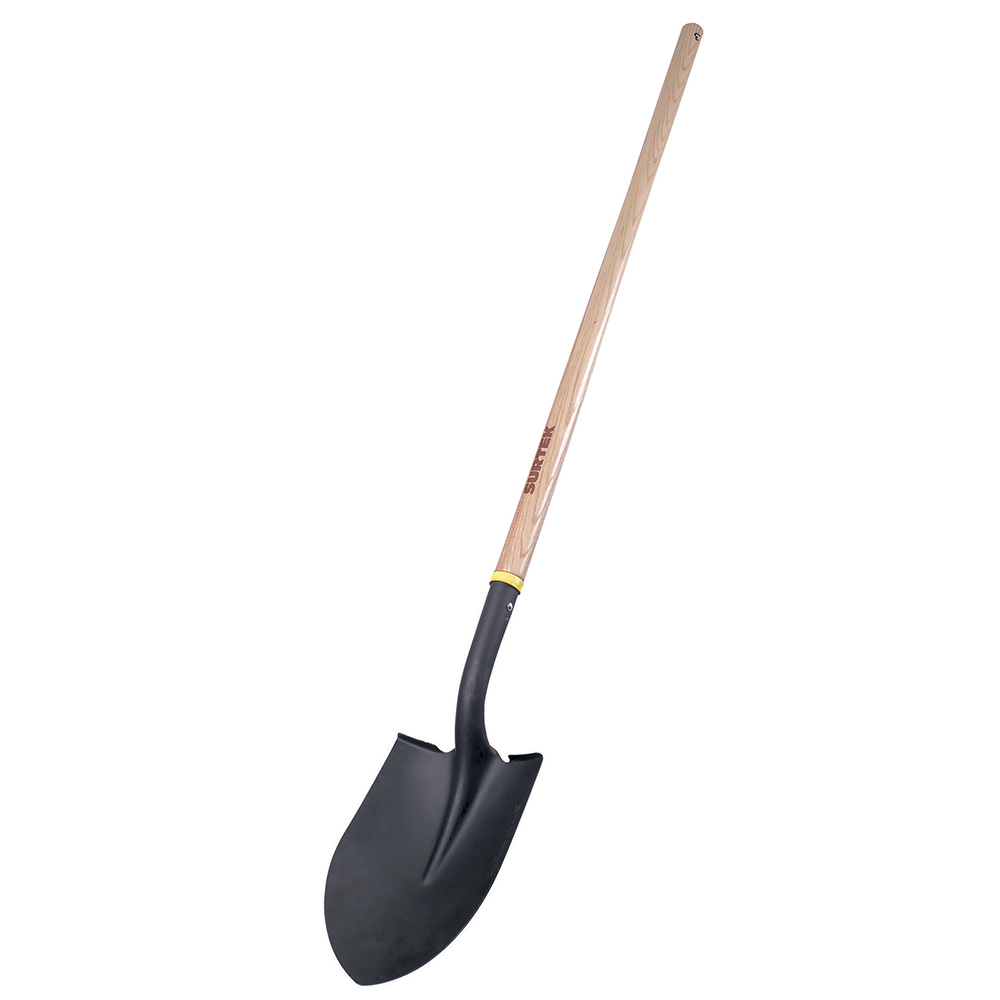 Pala con mango largo de madera, redonda, Surtek