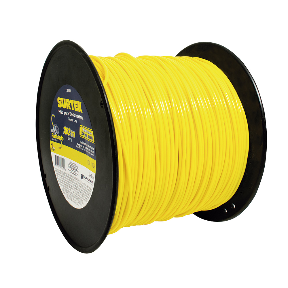 Nailon para desbrozadora en carrete, 2.4 mm x 262 m, Surtek