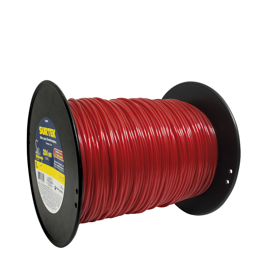 Nailon para desbrozadora en carrete, 2.7 mm x 224 m, Surtek