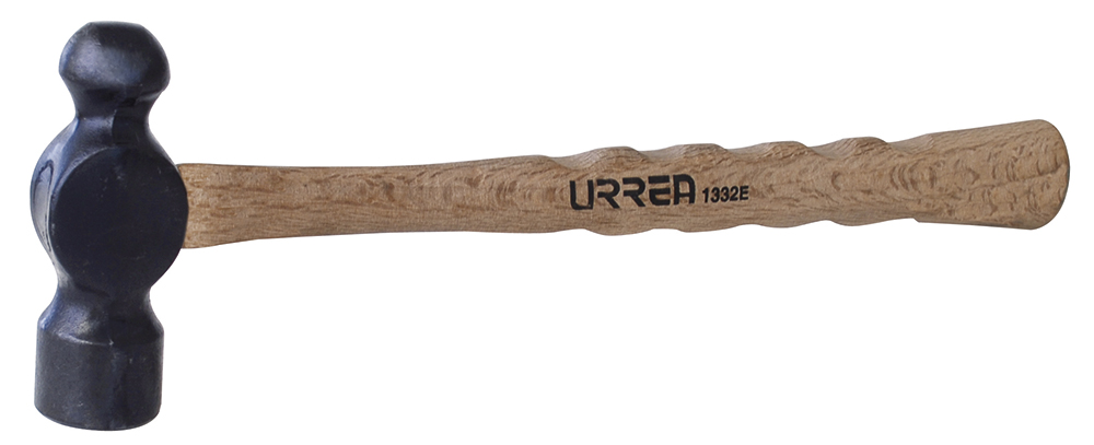 Martillo de bola black con mango de madera estriado de 16", 32 oz, Urrea