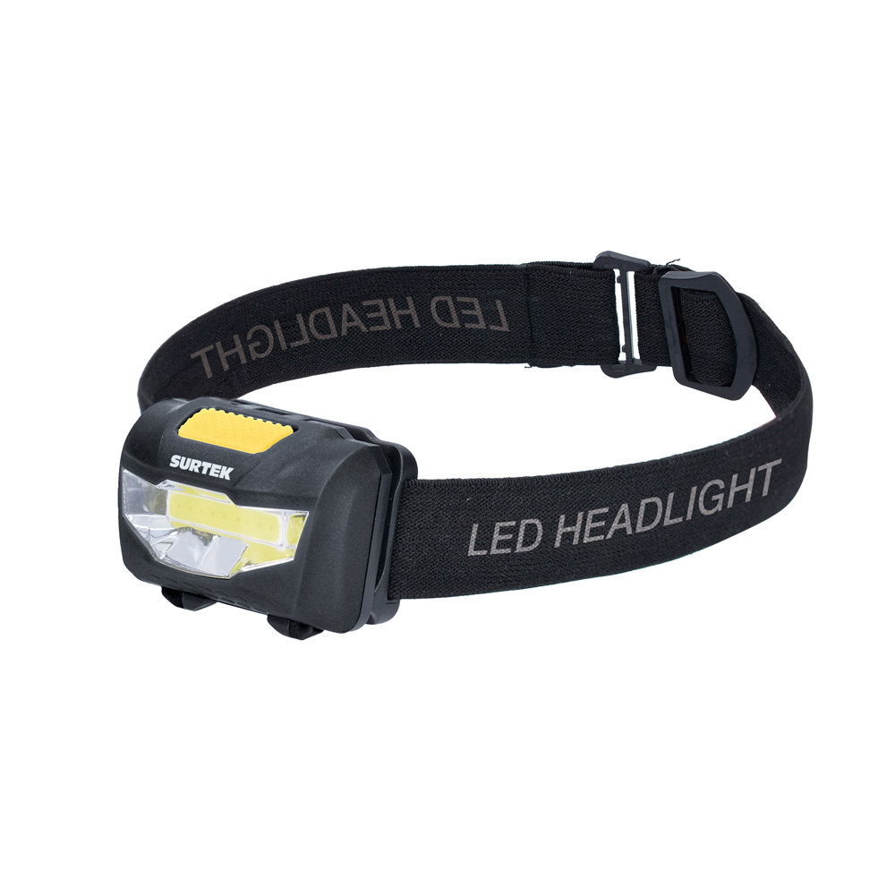 Linterna de LED para cabeza a baterías 3 pilas "AAA" de 120 lm, Surtek