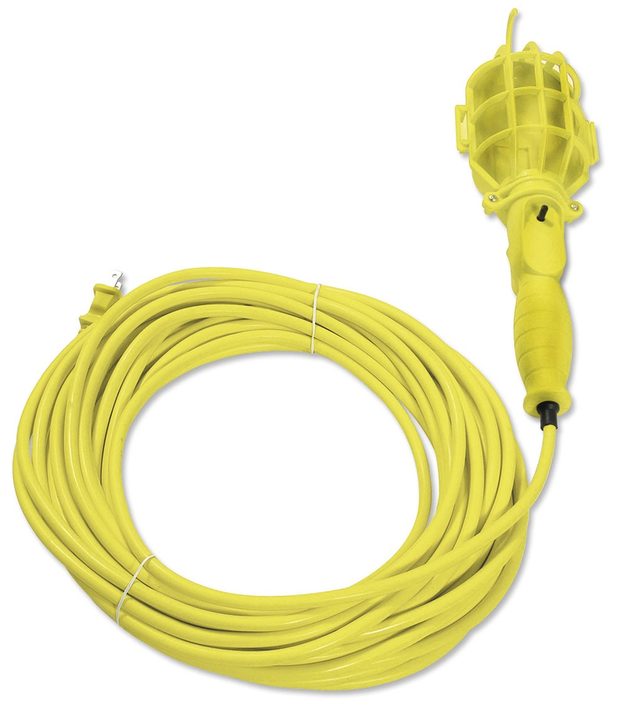 Lámpara de taller con canastilla plástica, color amarillo 8 m, Surtek