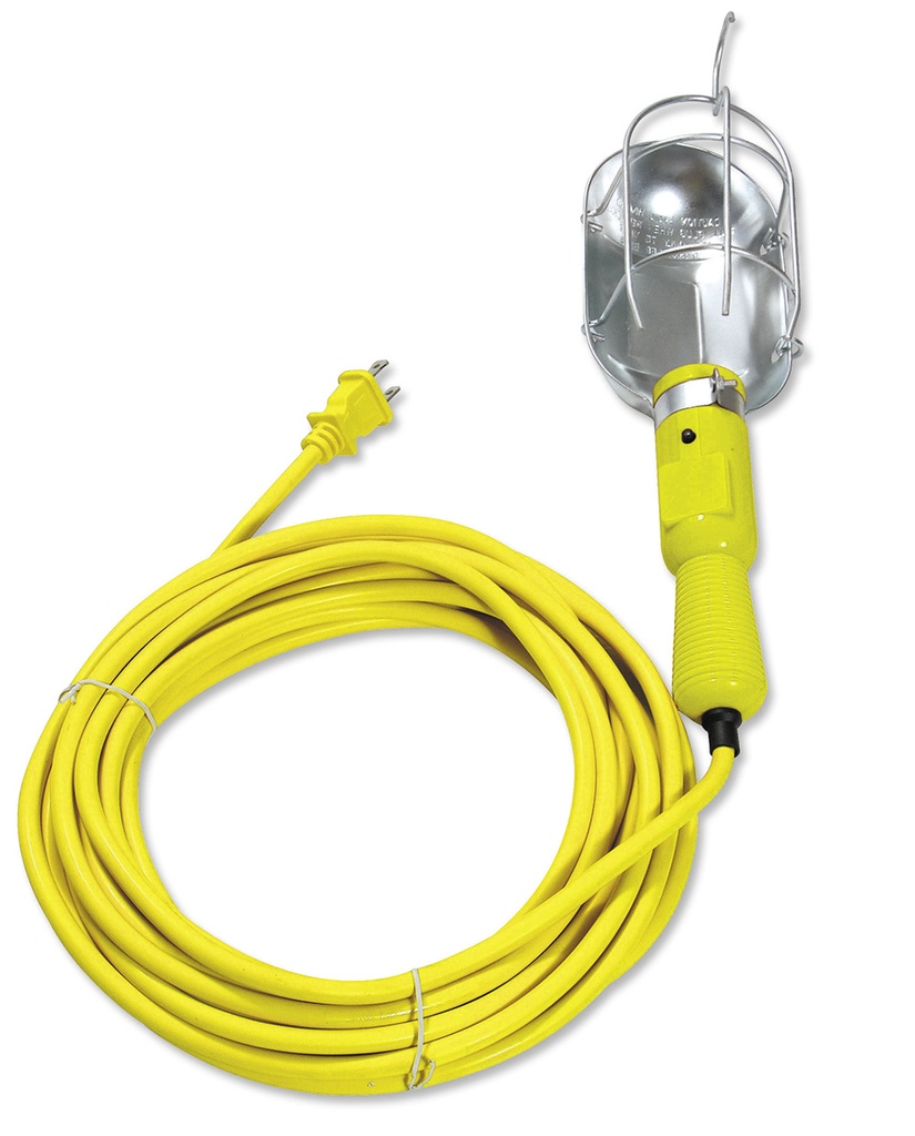 Lámpara de taller con canastilla metálica, color amarillo 8 m, Surtek