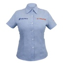 61108 / Camisa azul para dama, manga corta talla G, Truper