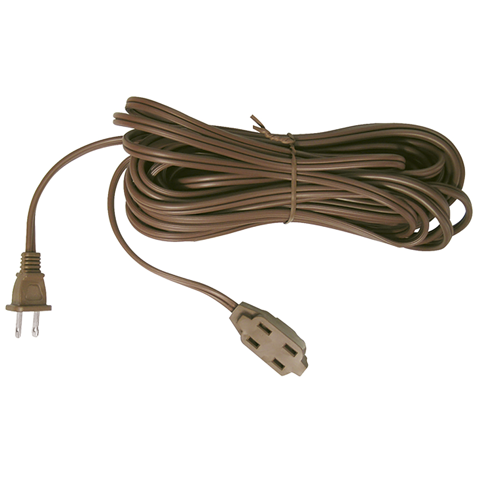 Extensión eléctrica doméstica color café, 10 m, Surtek