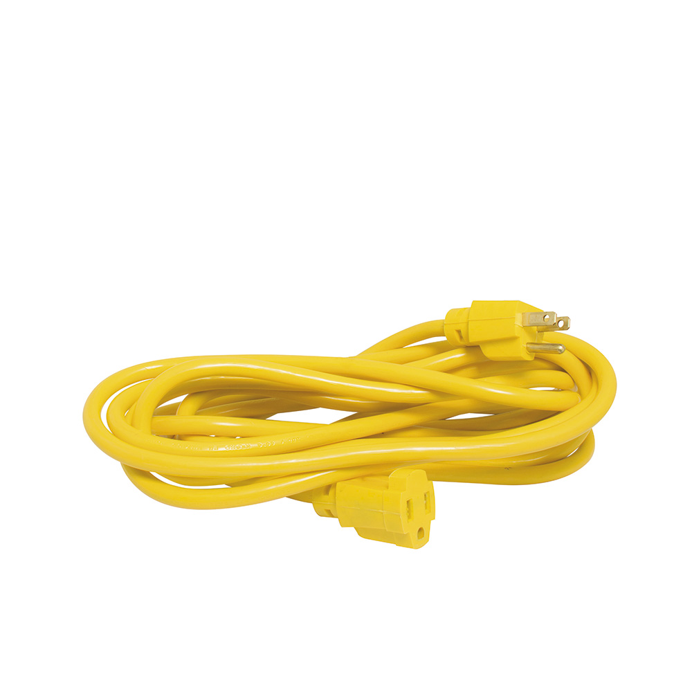 Extensión eléctrica aterrizada color amarillo, 2.4 m, Surtek