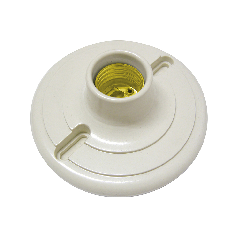 Portalámpara redonda de baquelita para techo 4", Surtek