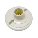 Portalámpara redonda de baquelita para techo 4", Surtek