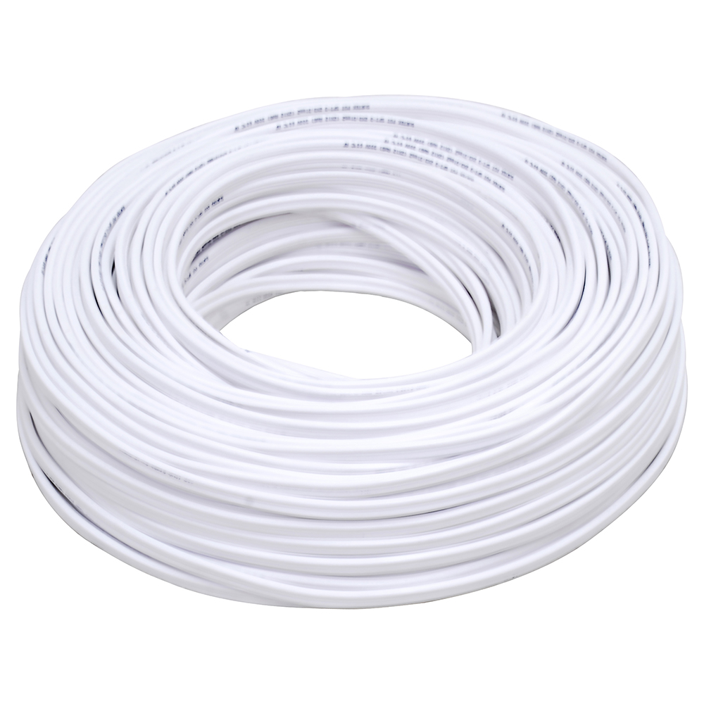 Cable eléctrico POT 2 x 12, 100 m color blanco, Surtek