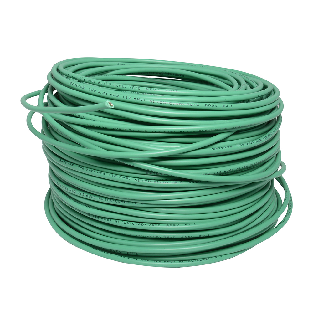 Cable eléctrico UL calibre 10, 100 m color verde, Surtek
