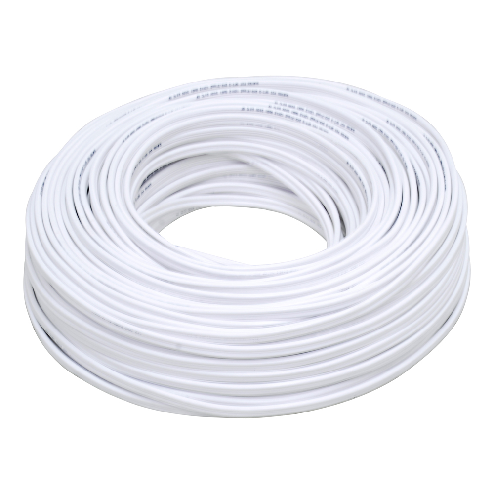 Cable eléctrico POT CCA 2 x 14, 100 m color blanco, Surtek