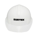 Casco de seguridad con ajuste de intervalos, color blanco, Surtek