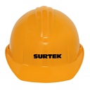 Casco de seguridad con ajuste de intervalos, color naranja, Surtek
