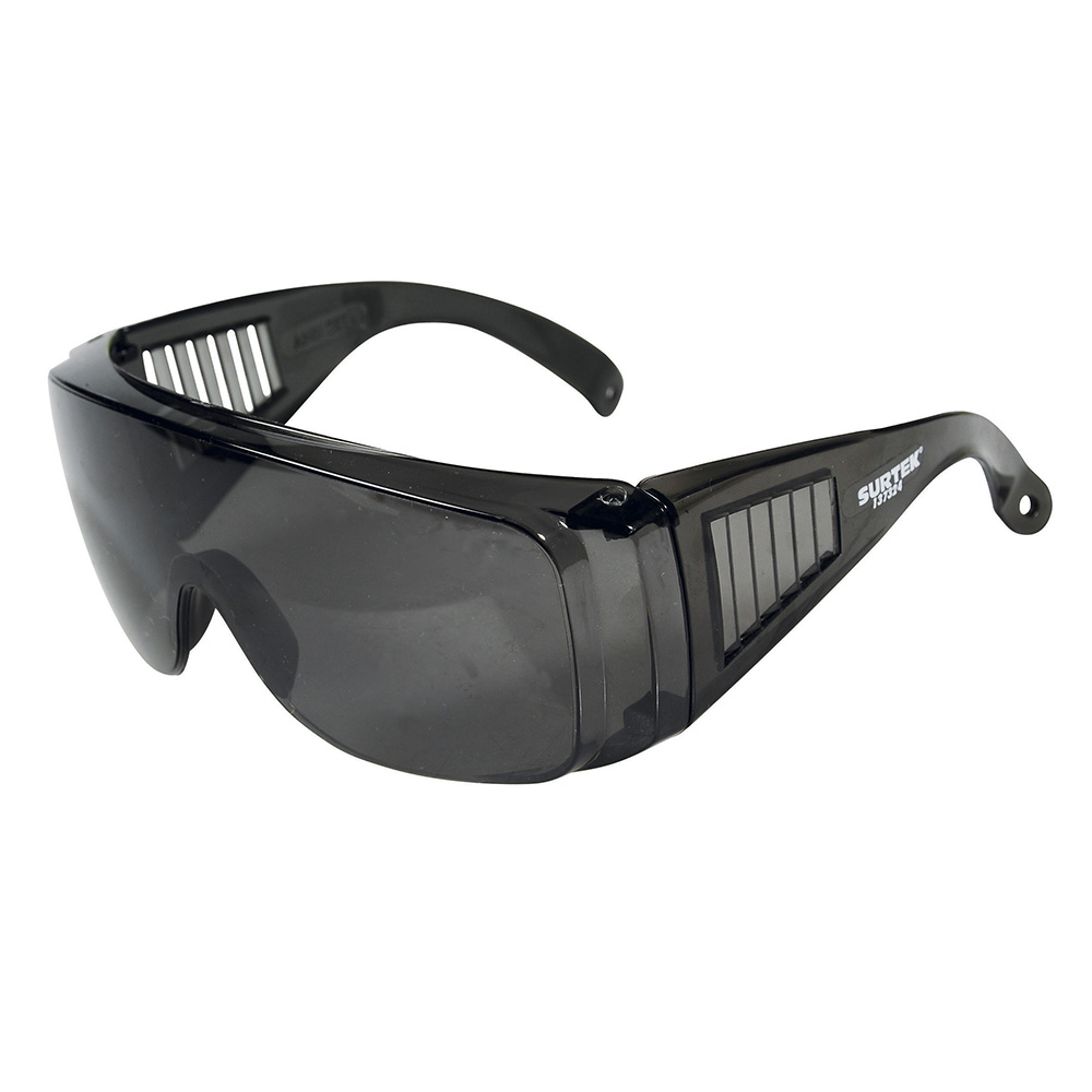 Lentes de seguridad modelo tradicionales, oscuros, Surtek