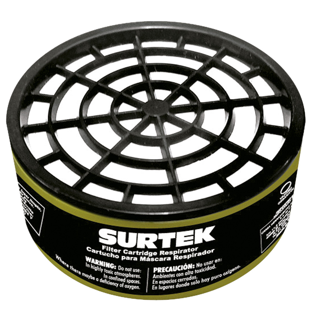 Cartucho para respirador con protección para vapores orgánicos, Surtek