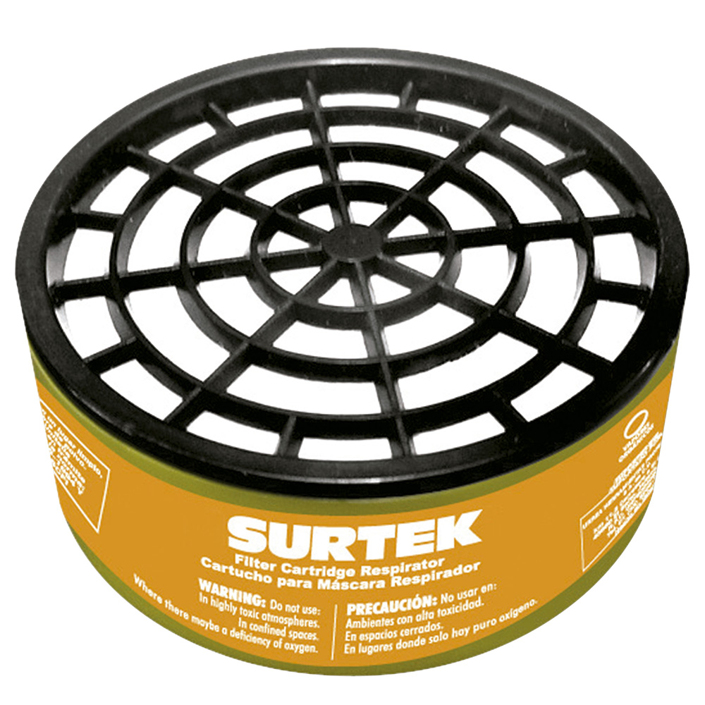Cartucho para respirador con protección para pintura en spray, Surtek