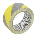 Cinta antiderrapante ancho 50 mm de 5 m, color amarillo/gris, Surtek