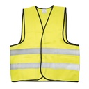 Chaleco de seguridad con cintas reflejantes plateadas amarillo unitalla, Surtek